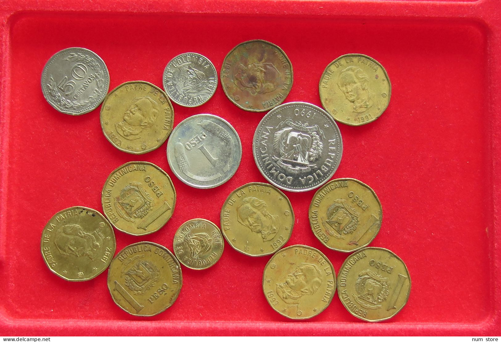 COLLECTION LOT DOMINICAN REPUBLIC 15PC 94G #xx40 1328 - Dominicana