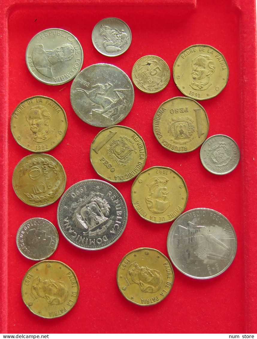 COLLECTION LOT DOMINICAN REPUBLIC 16PC 100G #xx40 1329 - Dominicaine