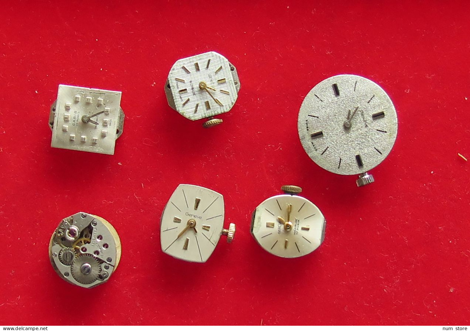 COLLECTION LOT WATCHES 6PC 19G #xx40 1586 - Clocks
