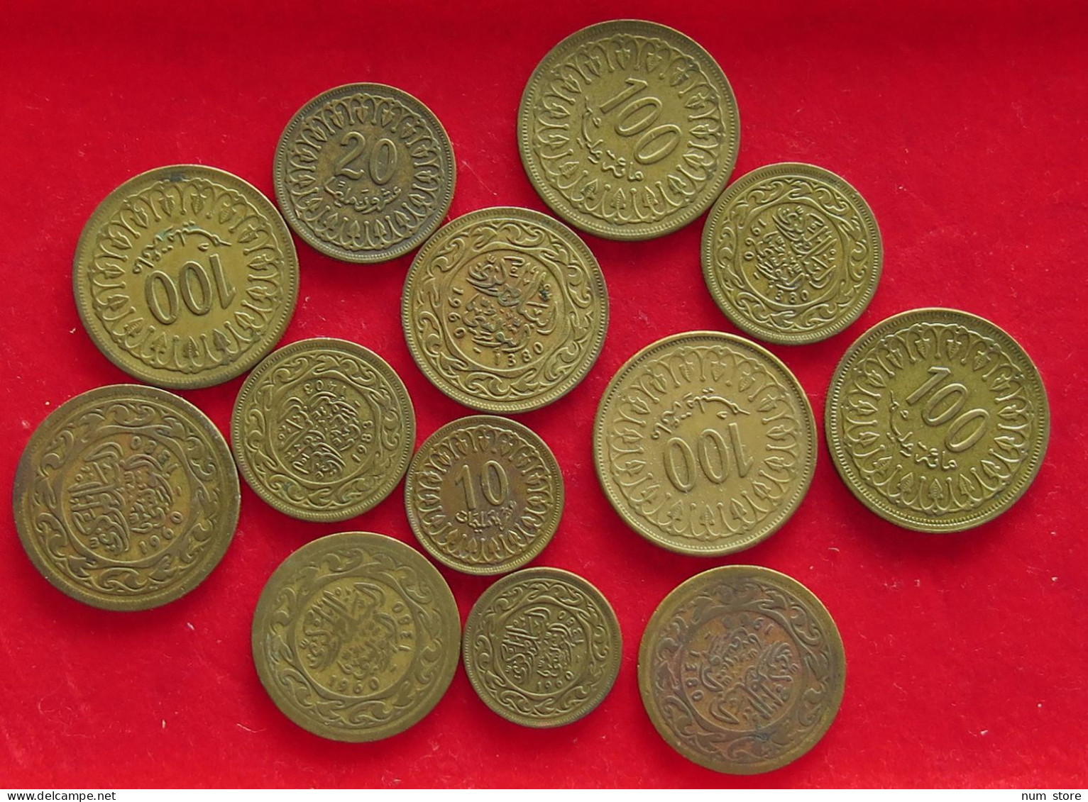 COLLECTION LOT TUNISIA 13PC 75G #xx40 1594 - Tunisie