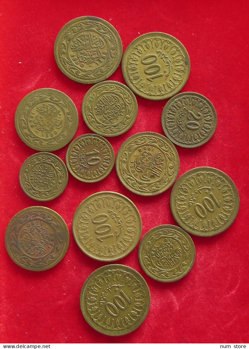 COLLECTION LOT TUNISIA 13PC 75G #xx40 1594 - Tunisia