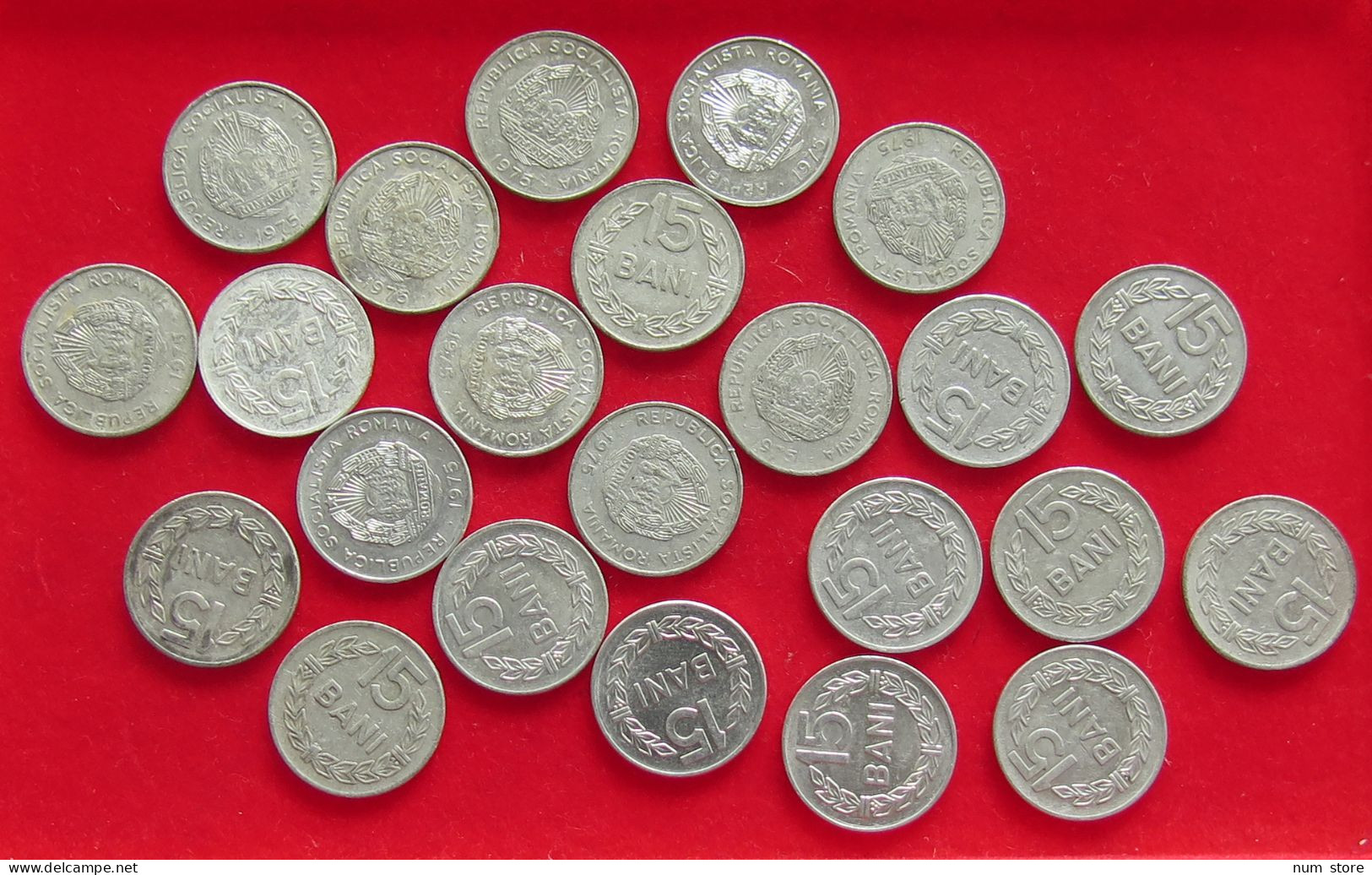 COLLECTION LOT ROMANIA 15 BANI 23PC 22G #xx40 1576 - Rumania