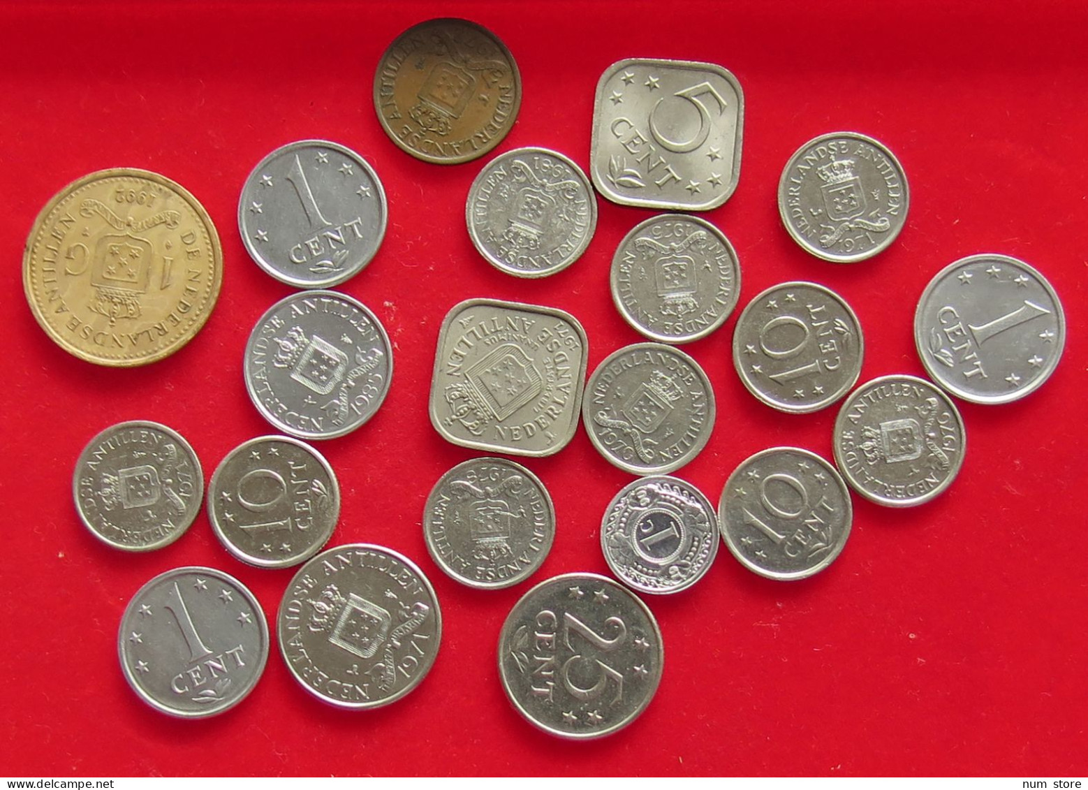 COLLECTION LOT NETHERLANDS ANTILLES 21PC 50G #xx40 1473 - Verzamelingen