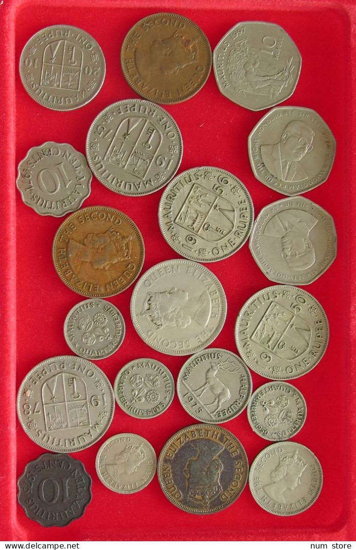 COLLECTION LOT MAURITIUS 20PC 160G #xx40 1539 - Maurice