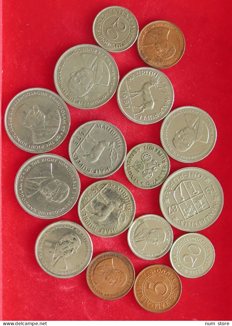 COLLECTION LOT MAURITIUS 16PC 80G #xx40 1543 - Mauritius