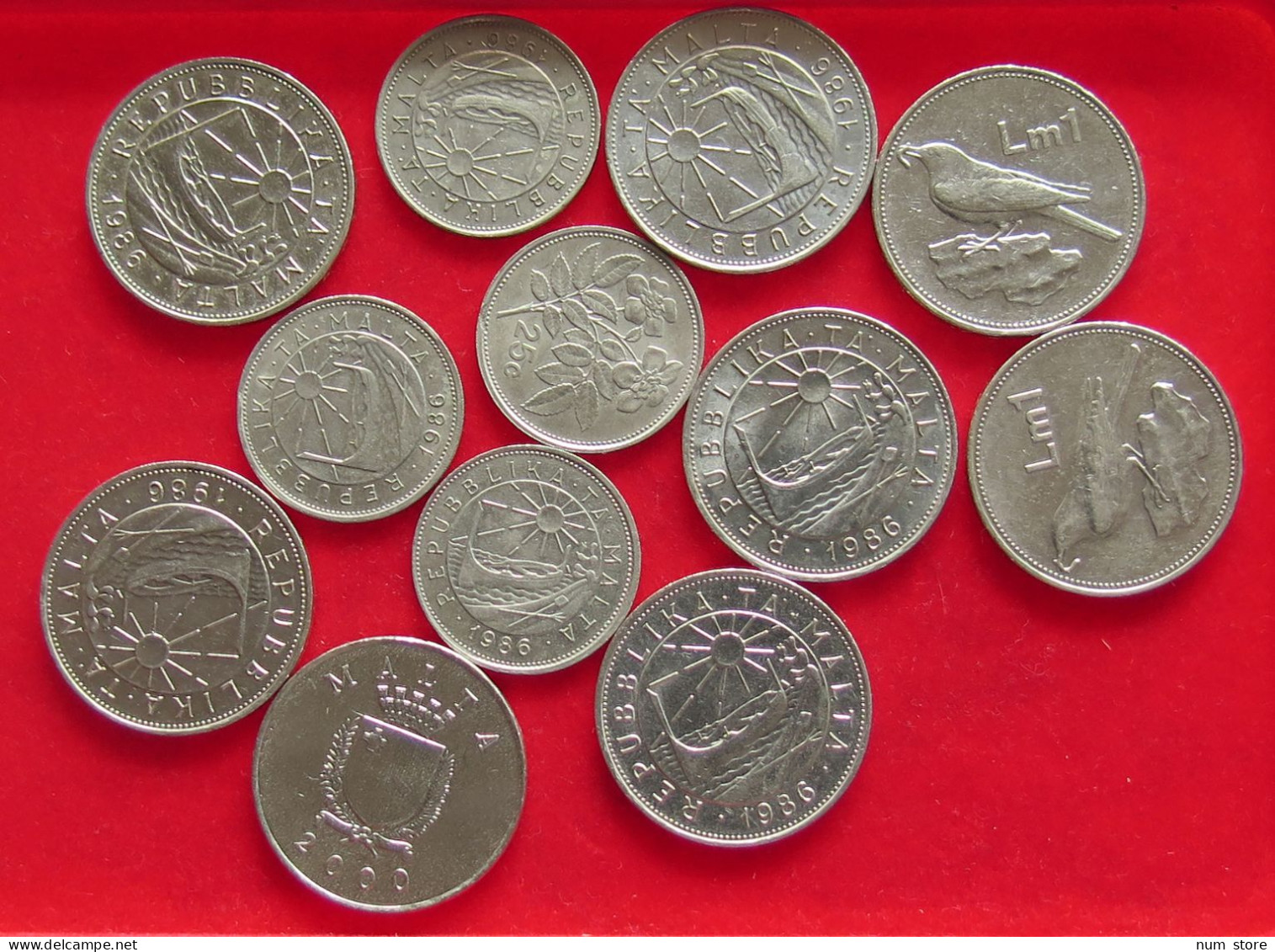 COLLECTION LOT MALTA 12PC 129G #xx40 1410 - Malte