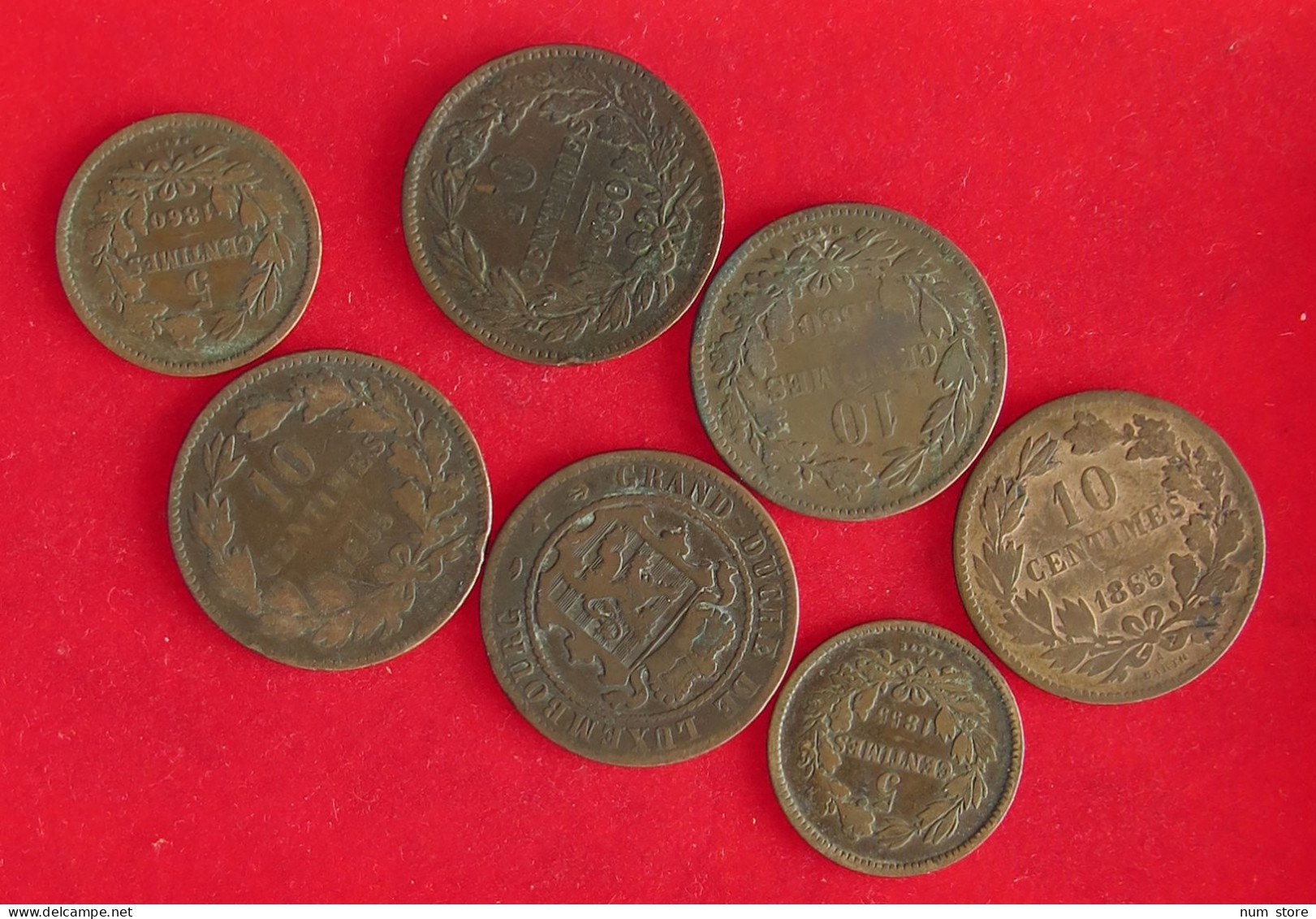 COLLECTION LOT LUXEMBOURG 7PC 57G #xx40 1567 - Luxembourg