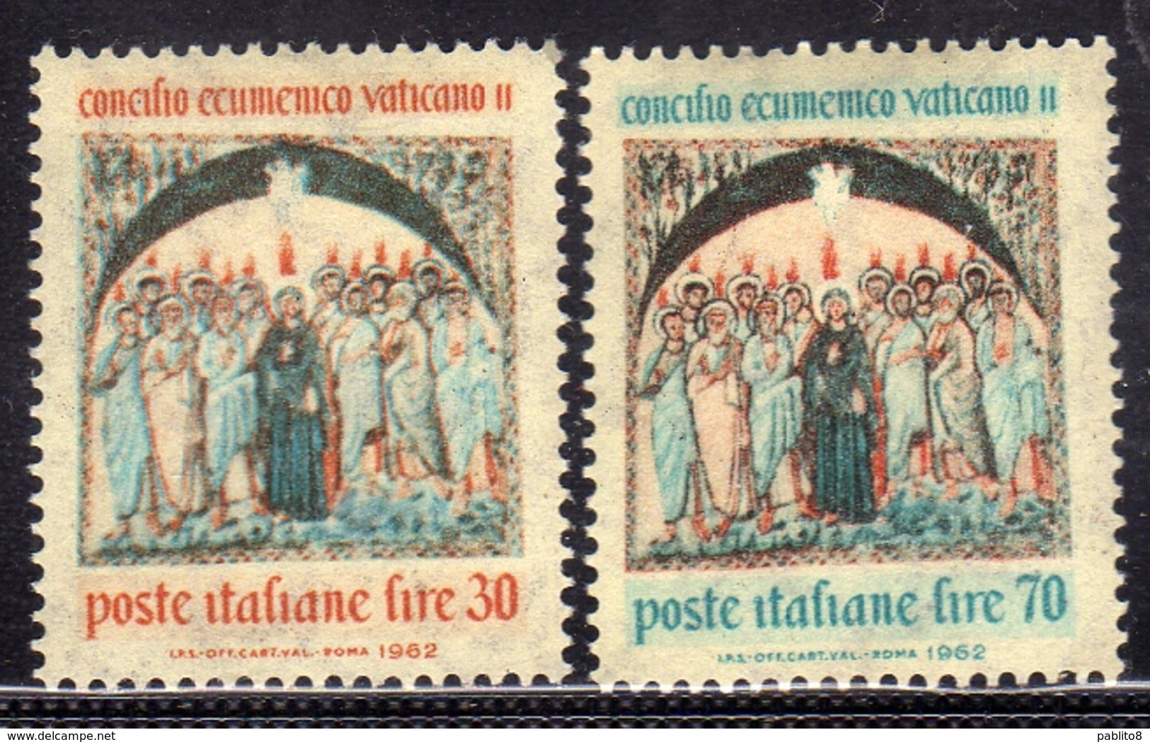 ITALIA REPUBBLICA ITALY REPUBLIC 1962 CONCILIO ECUMENICO VATICANO VATICAN ECUMENICAL COUNCIL SERIE COMPLETA FULL SET MNH - 1961-70:  Nuovi