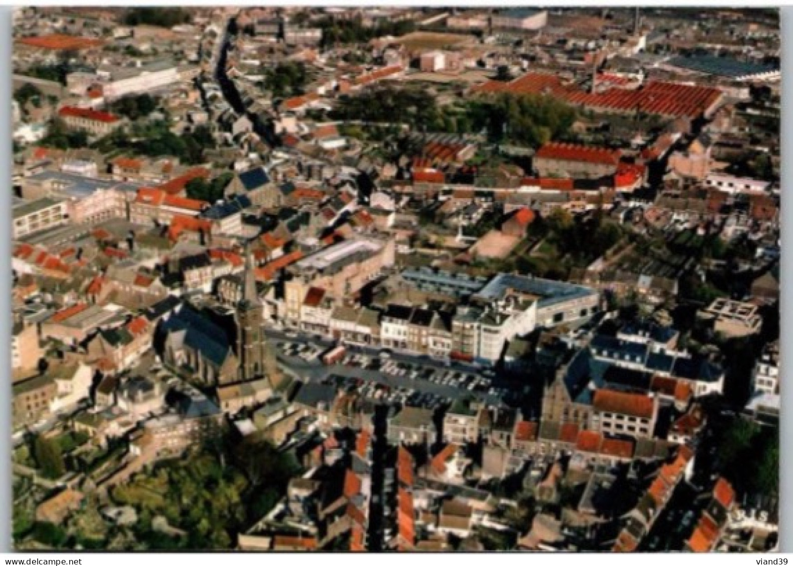 MOUSCRON. -  Vue Aérienne.   1972.   Timbre. - Mouscron - Möskrön