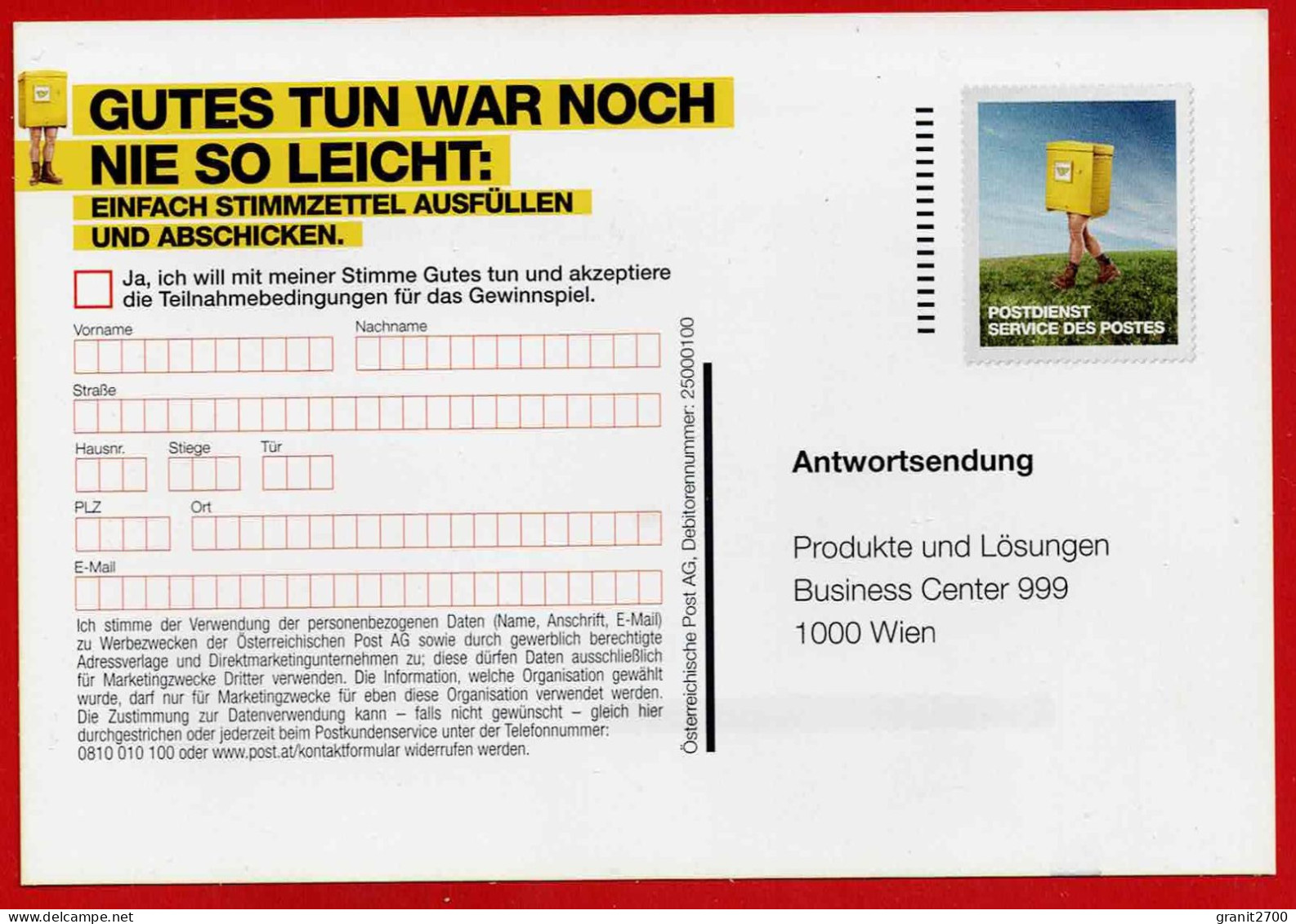 GS Postkarte Als Antwortsendung  - Nicht Gelaufen - Postkarten