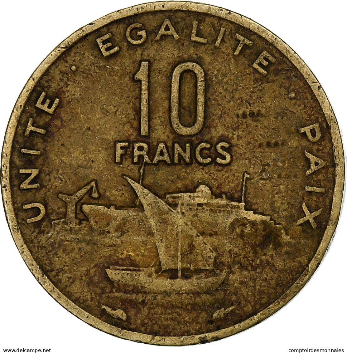 Djibouti, 10 Francs, 1989 - Djibouti