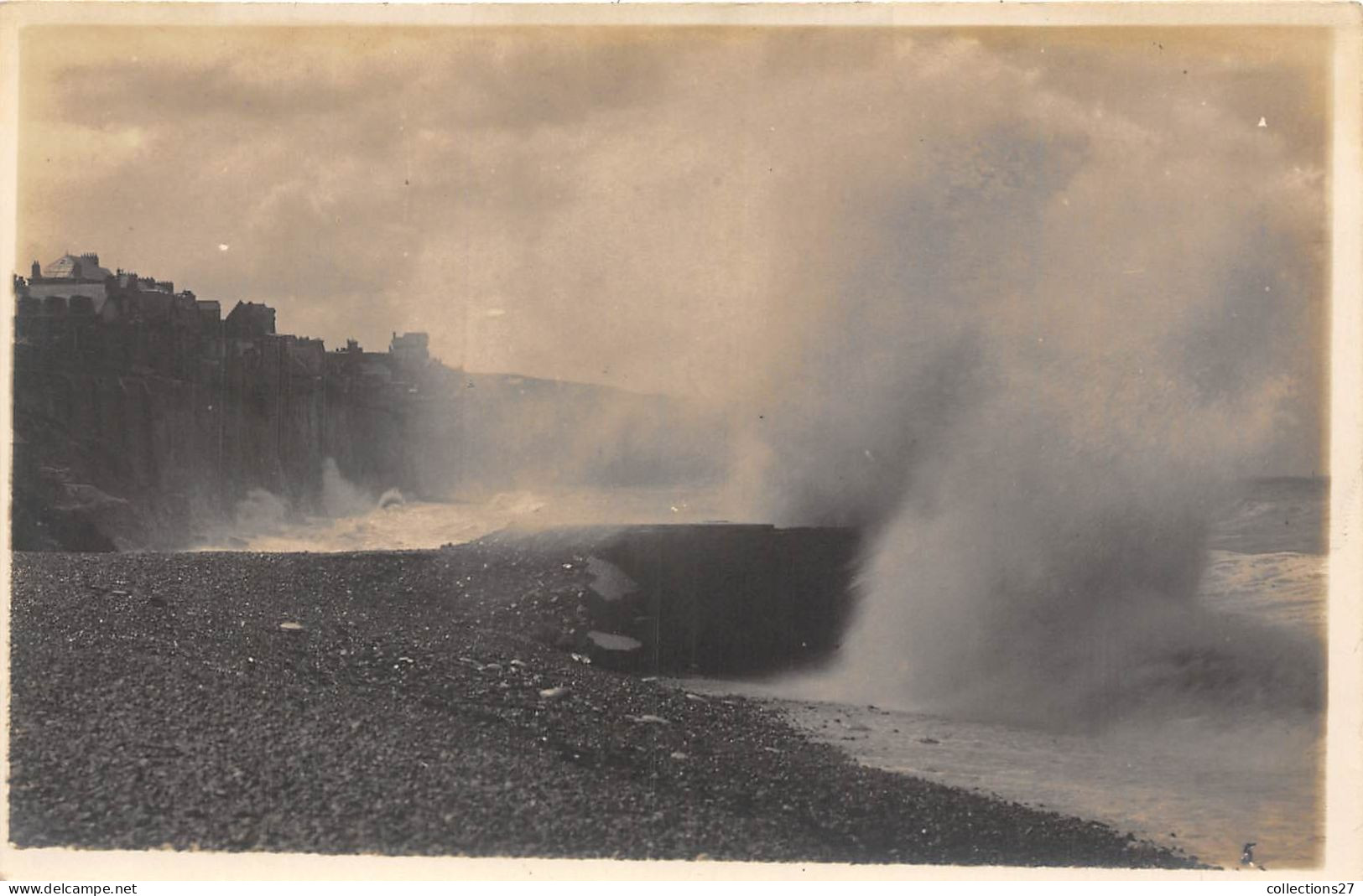 80-ONIVAL- 4 CARTES-PHOTO- TEMPÊTE - Onival