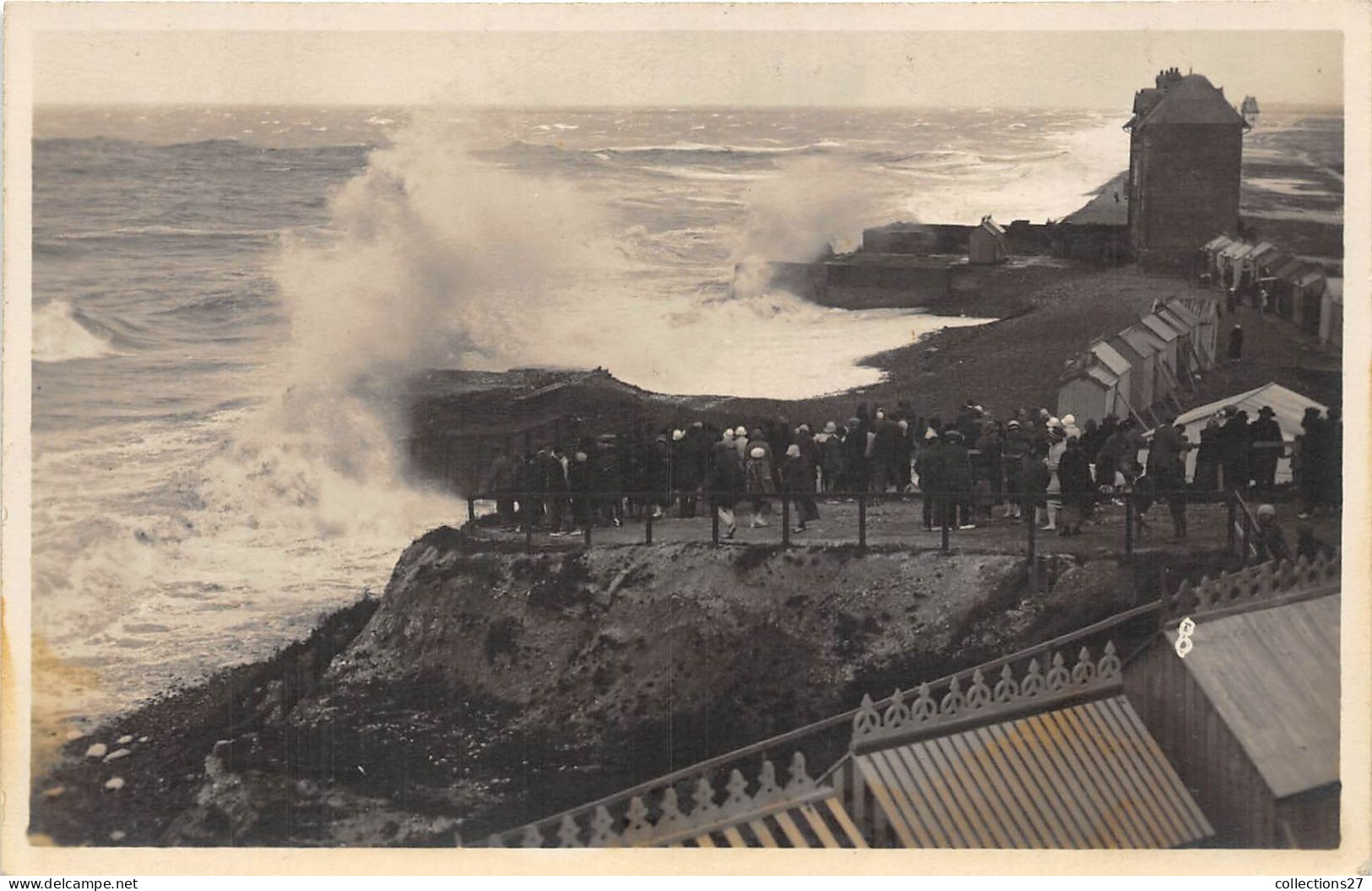 80-ONIVAL- 4 CARTES-PHOTO- TEMPÊTE - Onival