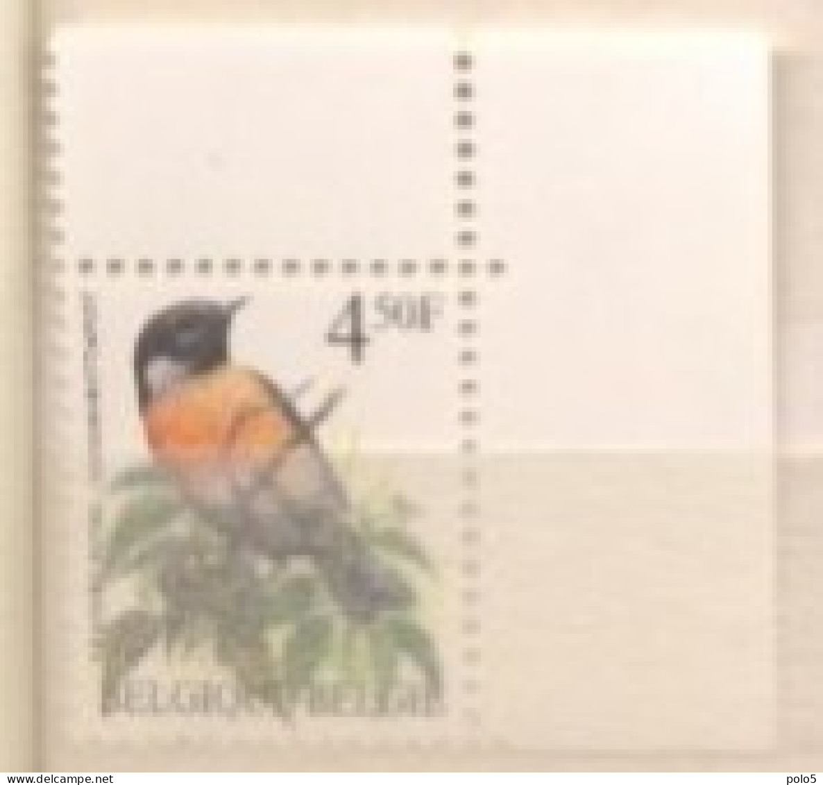 Belgique 1990- Oiseaux Série (1v) - Unused Stamps