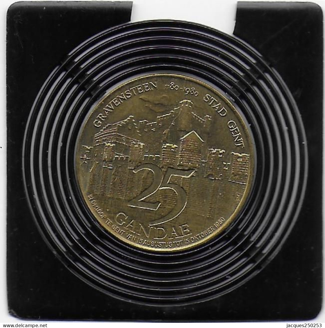 25 GANDEA 1980 GENT - Tokens Of Communes