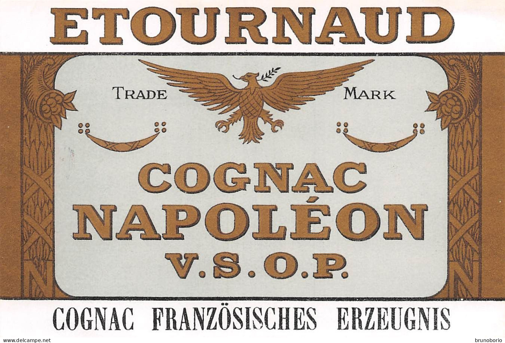 00047 "ETOURNAUD - COGNAC NAPOLEON V.S.O.P. - COGNAC FRANZOSISCHERS ERZEUGNIS" ETICH. ORIG. - Alkohole & Spirituosen