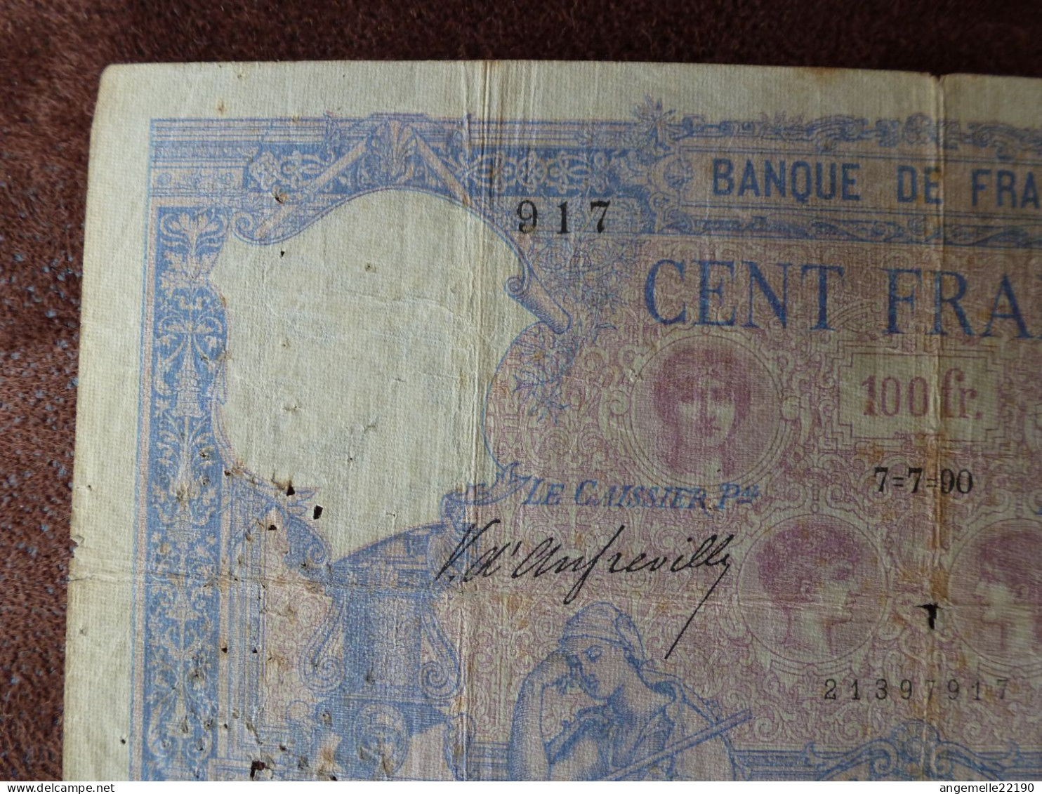 1 Billets De  100 FR  BLEU  DE 1890 / FAY 21/03  TB - ...-1889 Francs Im 19. Jh.