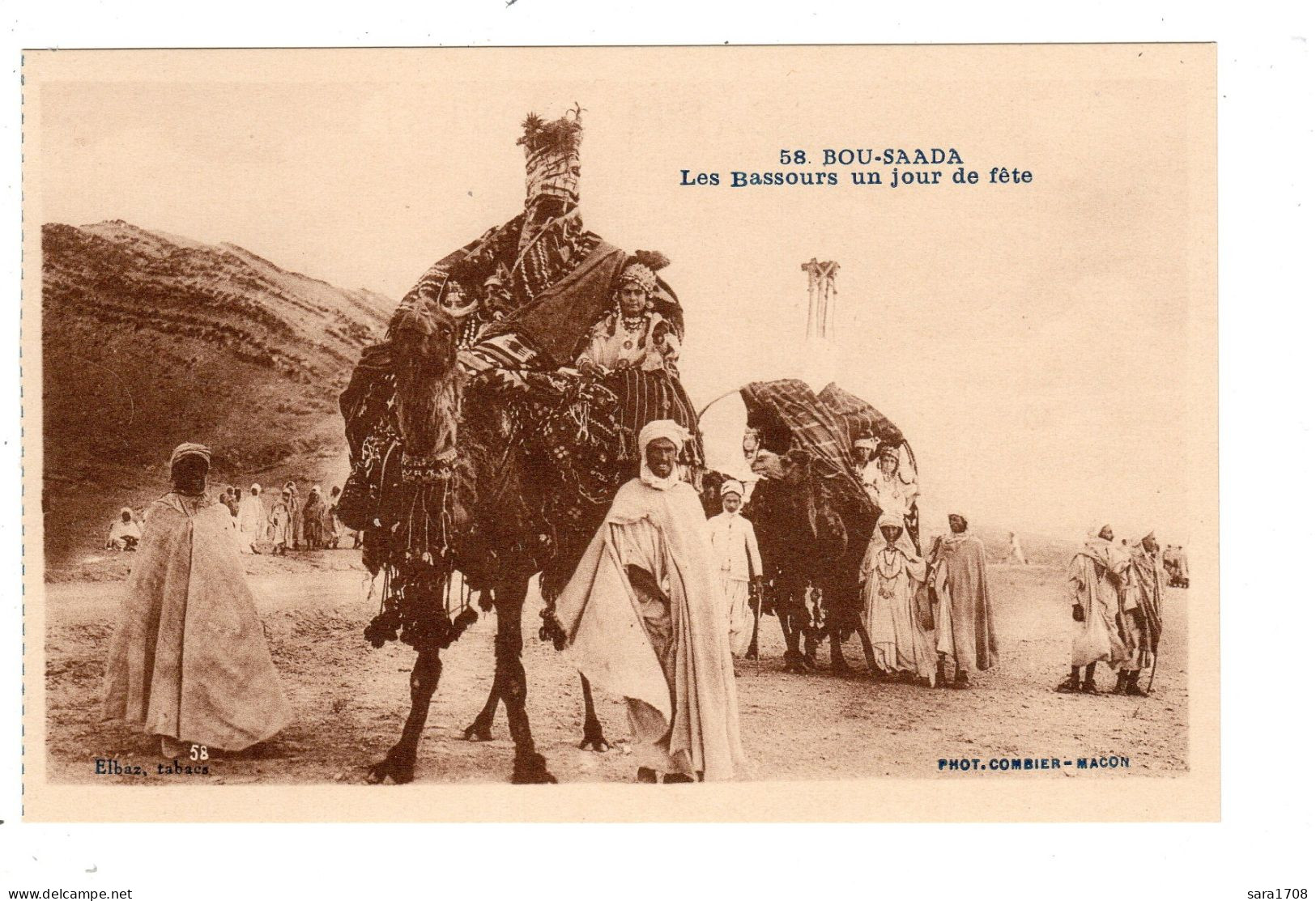 LOT 27 CPA de l'Algérie, dont 20 de BOU-SAADA. voir 27 SCAN.