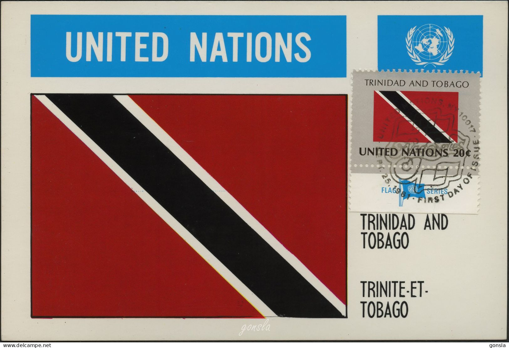 TRINIDAD AND TOBAGO 1981 "UNITED NATIONS" First Days Of Issue - Stamps (pictures)
