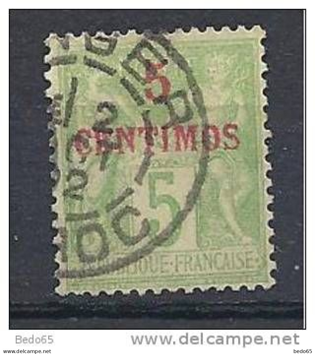 MAROC N° 2 OBL TTB SURCHARGE CARMIN - Used Stamps