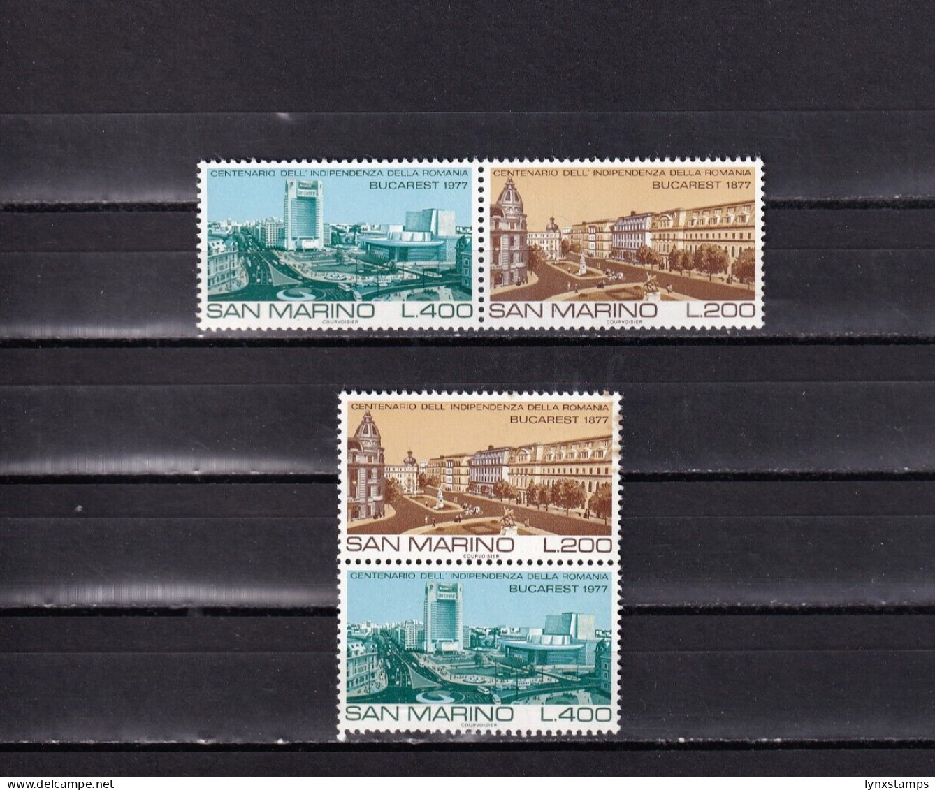 SA04 San Marino 1977 World Cities - Bucharest Mints Pairs - Ungebraucht