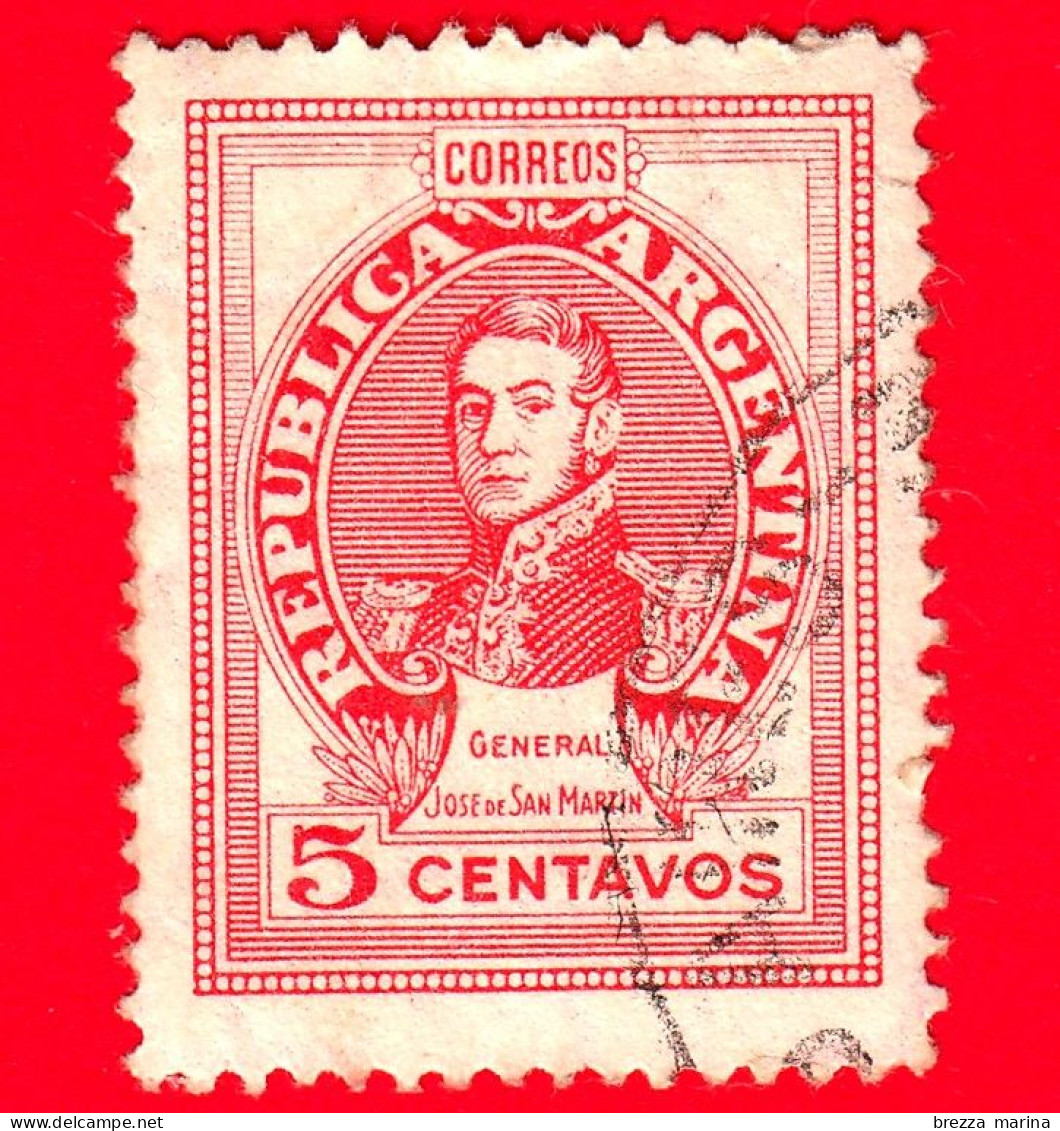ARGENTINA - Usato - 1945 - José Francisco De San Martín (1778-1850) - 5 - Usati