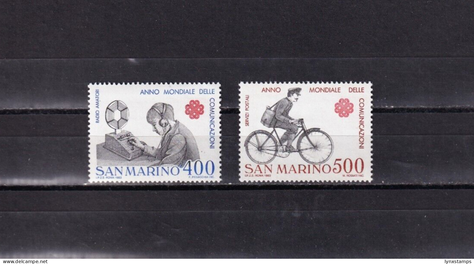 SA04 San Marino 1983 World Communications Year Mint Stamps - Unused Stamps