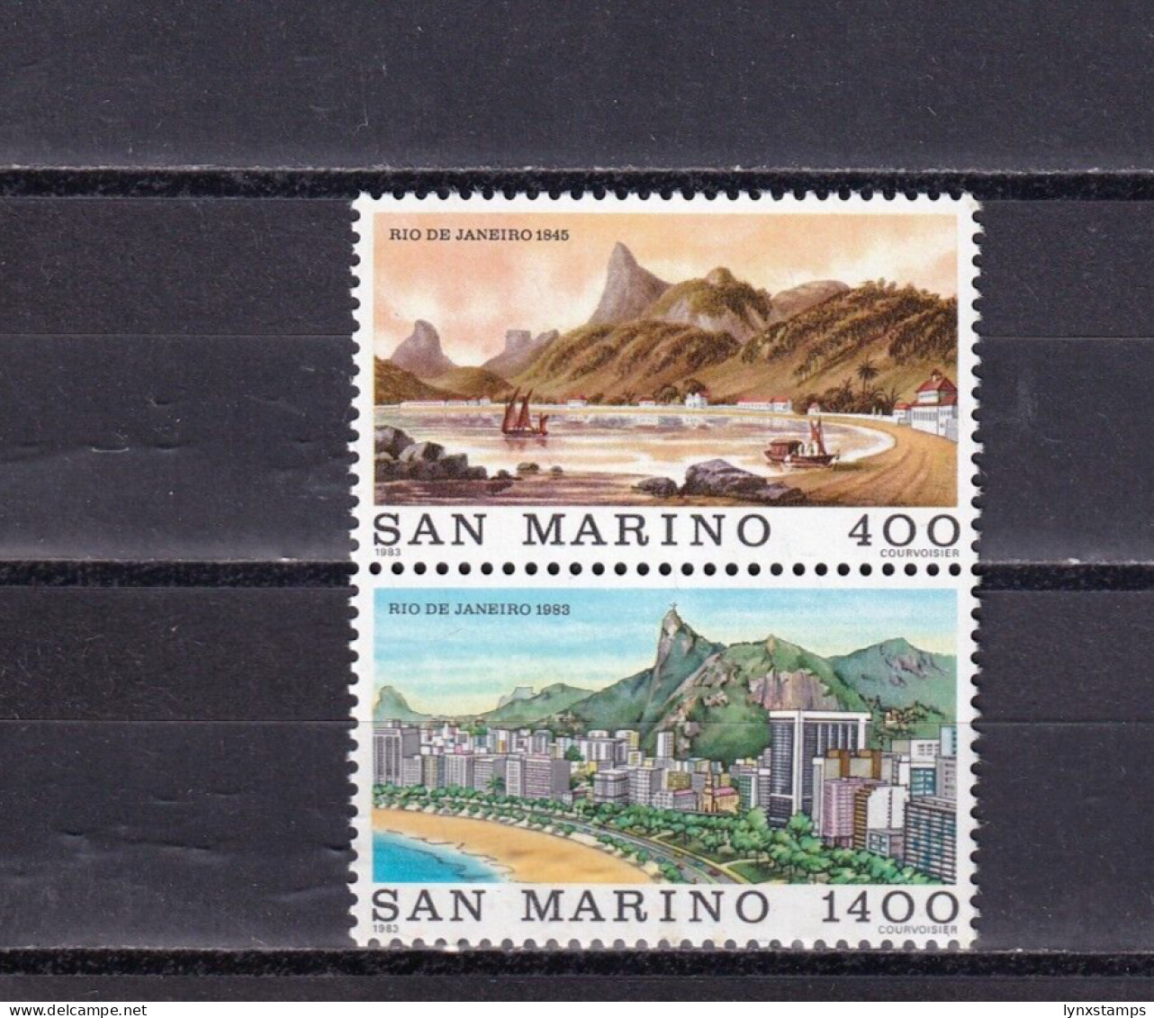 SA04 San Marino 1983 World Cities - Rio De Janeiro Mint Pair - Unused Stamps