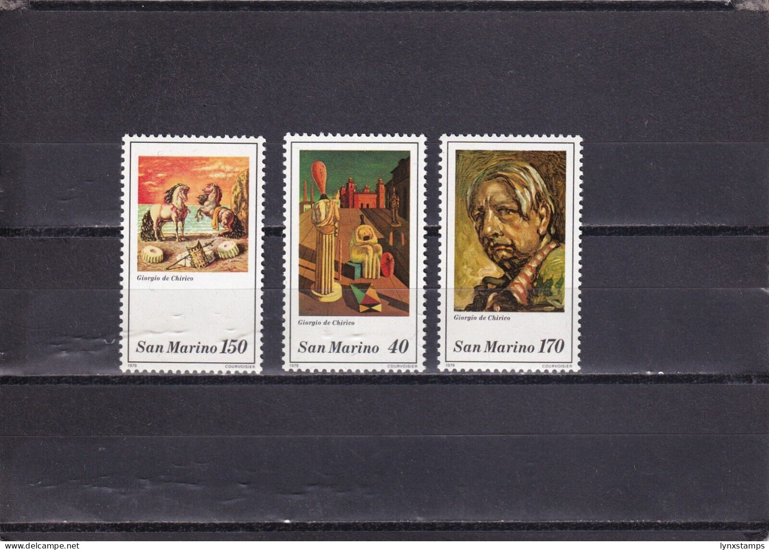 SA04 San Marino 1979 1st Anniversary Of The Death Giorgio De Chirico Mint Stamps - Ungebraucht