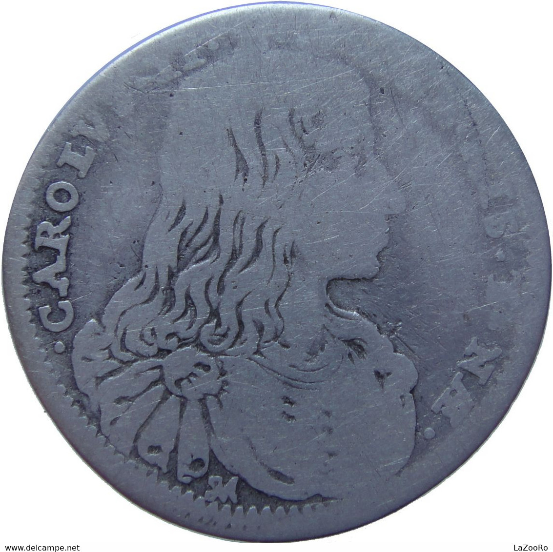 LaZooRo: Italy NAPLES 1 Carlino 1684 VG - Silver - Naples & Sicile