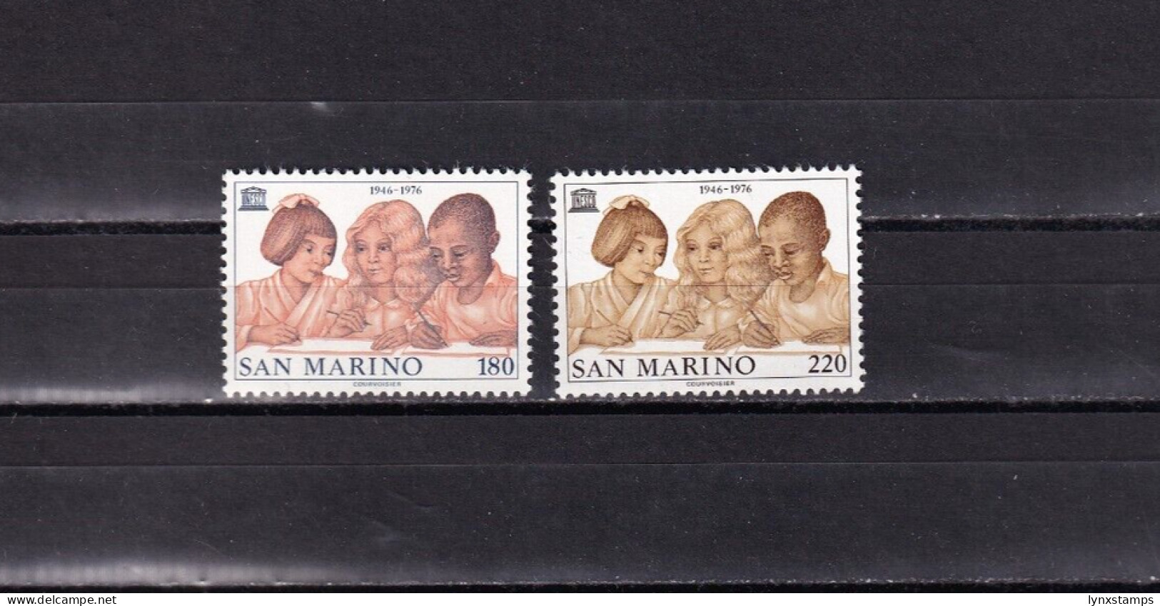 SA04 San Marino 1976 The 50th Anniversary Of UNESCO Mint Stamps - Neufs