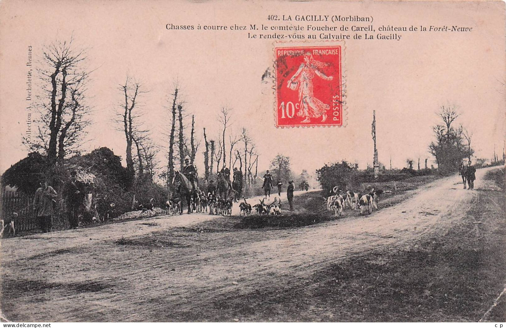 La Gacilly - Chasses A Cour  - CPA °J - La Gacilly