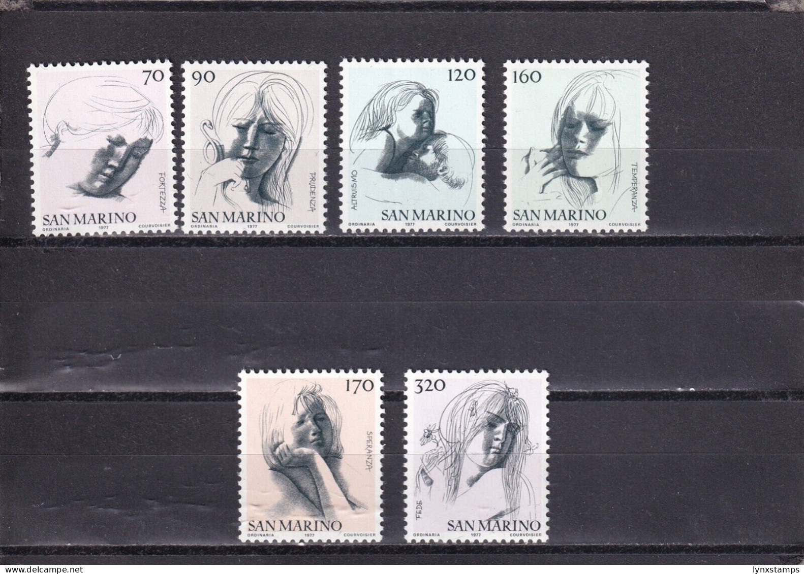 SA04 San Marino 1977 Civic Virtues Mints Stamps - Ungebraucht