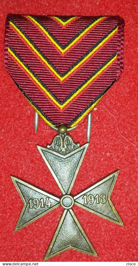 BELGIQUE 1914-1918 Croix Des Déportés Avec Sa Boîte D'origine - Belgium