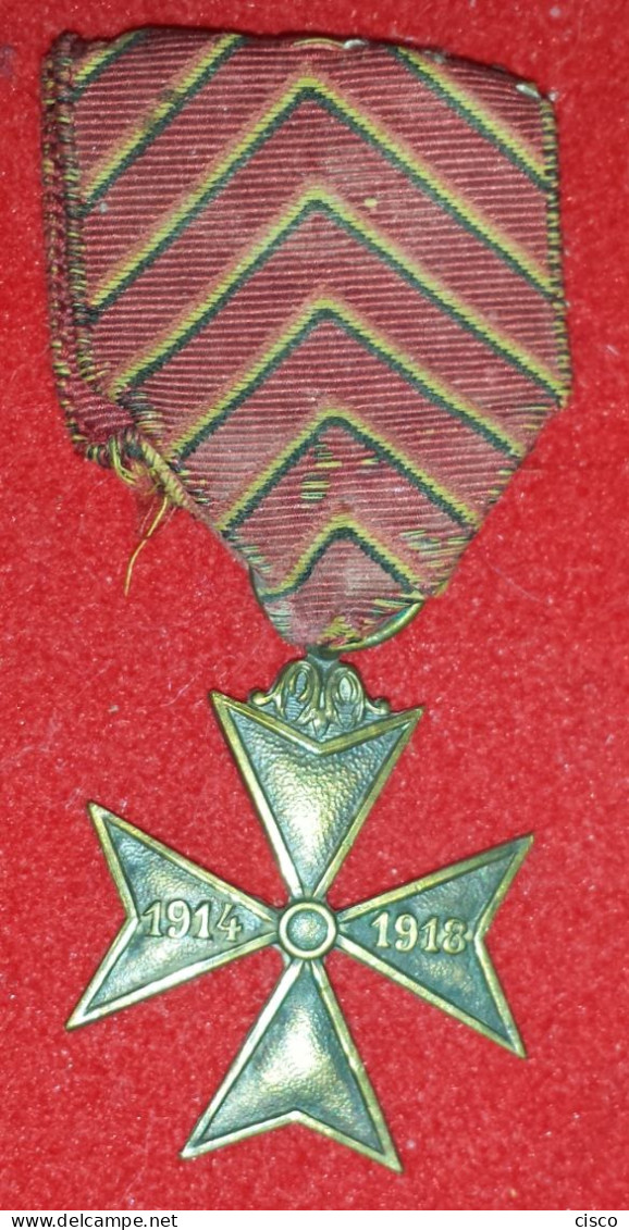 BELGIQUE 1914-1918 Croix Des Déportés Avec Sa Boîte D'origine - Belgio