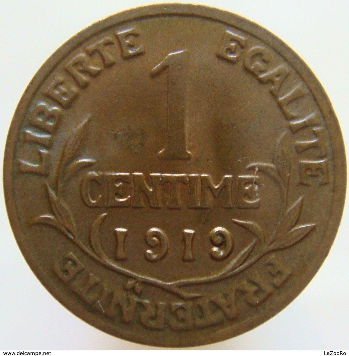 LaZooRo: France 1 Centime 1919 UNC - 1 Centime