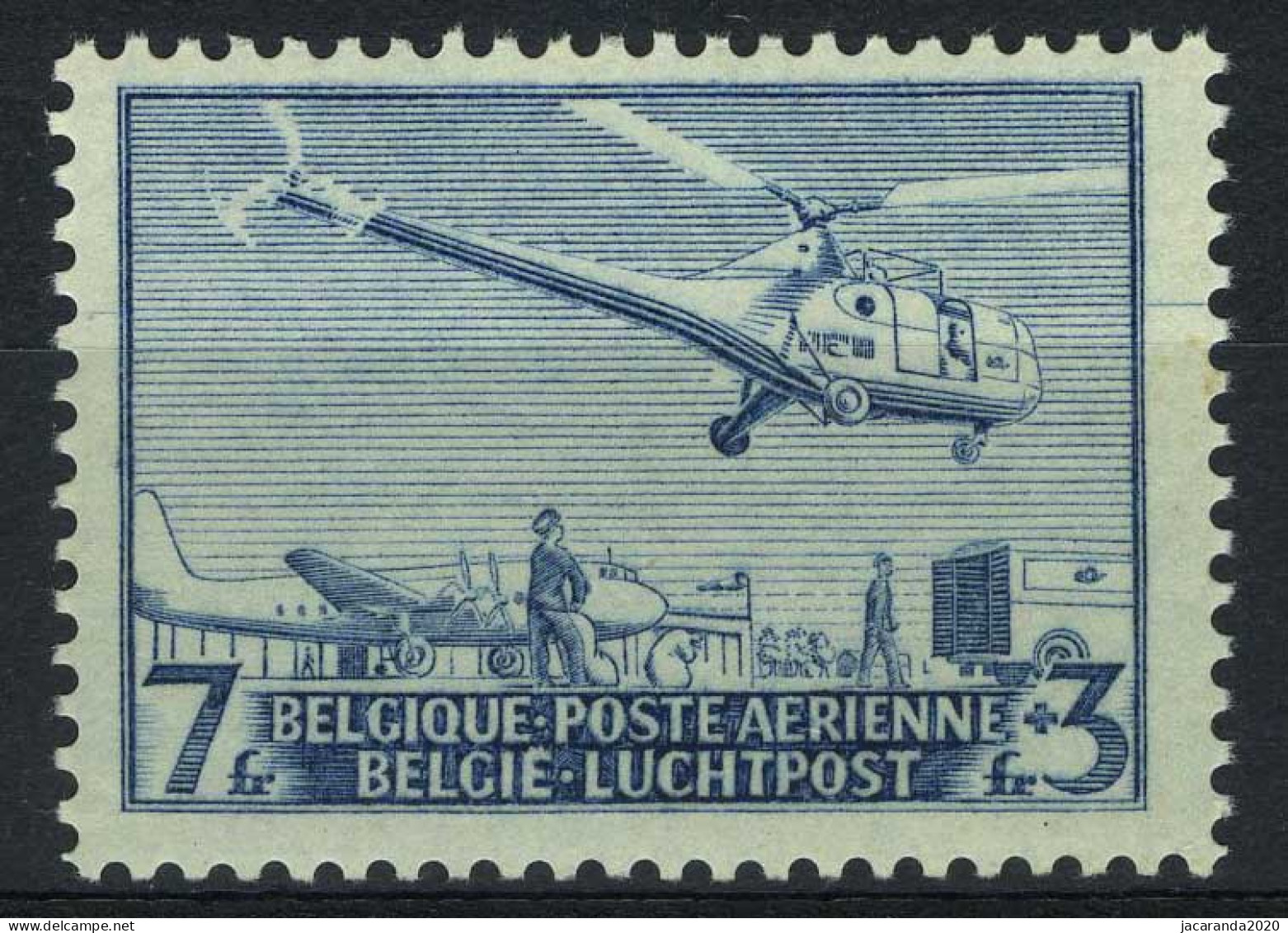 België PA25 ** - Helikopter - Sikorsky S 51 - Postfris