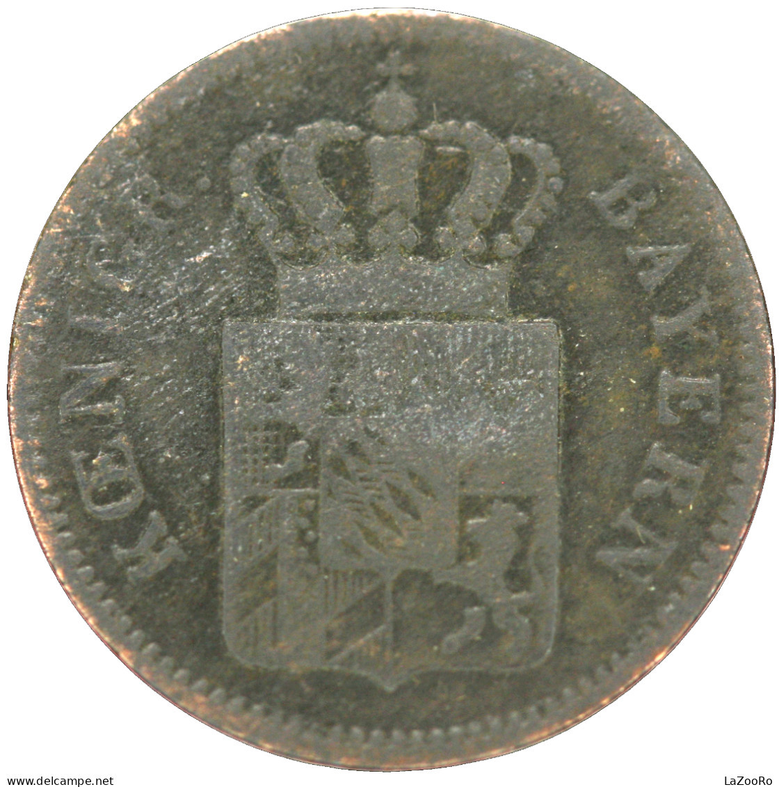 LaZooRo: Germany BAVARIA 1 Kreuzer 1847 F - Silver - Piccole Monete & Altre Suddivisioni