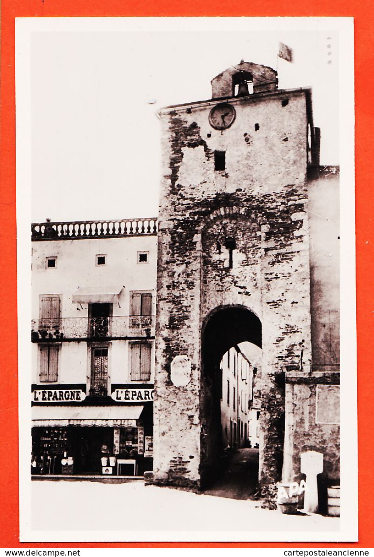 35719 / VABRE 81-Tarn Epicerie L' EPARGNE Et Horloge Place De La Mairie 1940s Photo-Bromure APA-POUX 14 - Vabre