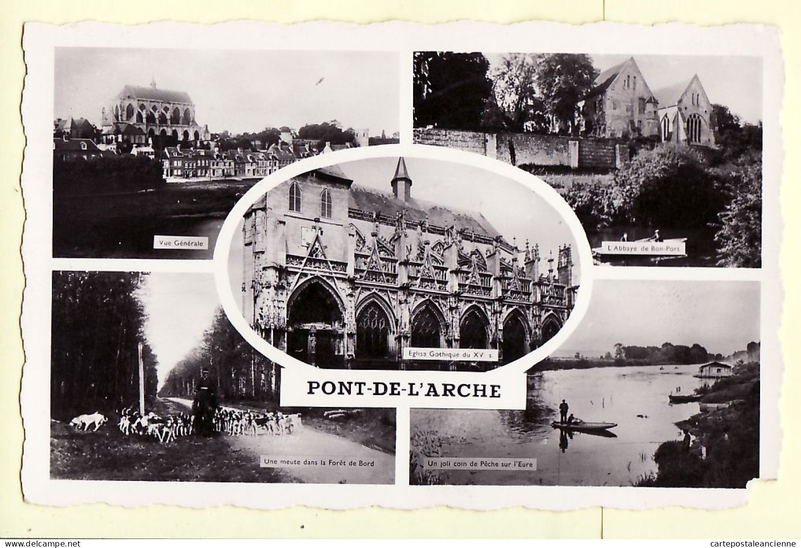 35960 / PONT De L'ARCHE Eure Multivues Postée 29.08.1957 - ARTAUD GABY - Pont-de-l'Arche
