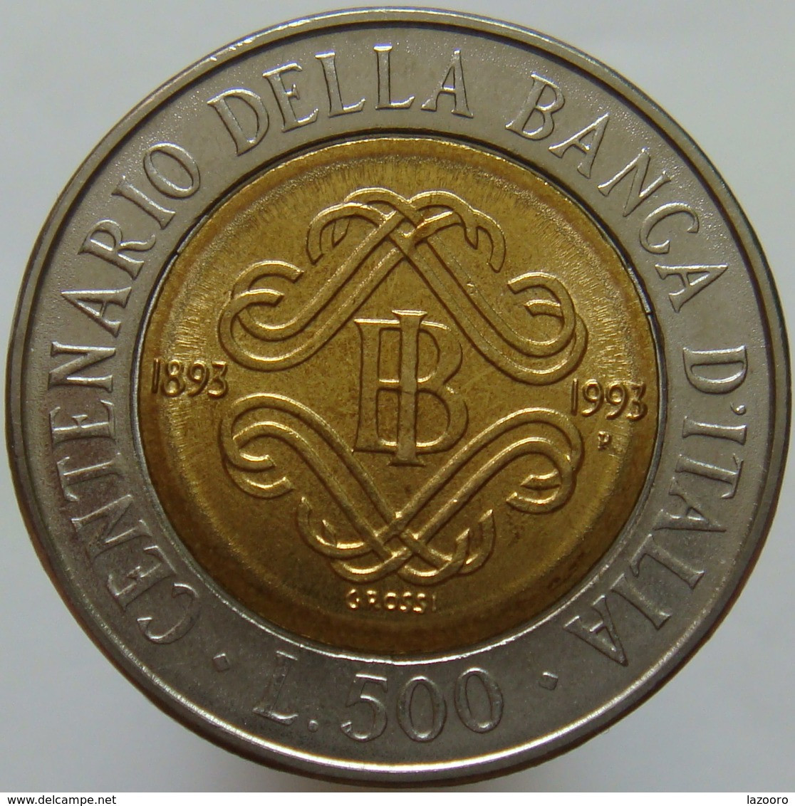 LaZooRo: Italy 500 Lire 1993 UNC - Banca - Gedenkmünzen