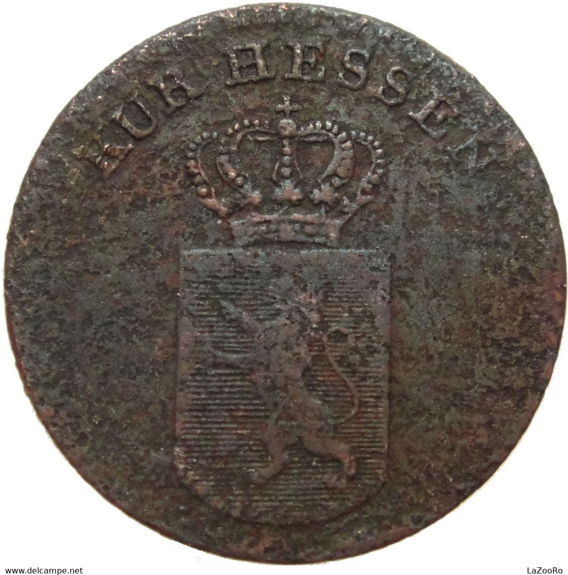 LaZooRo: Germany - HESSE CASSEL - 1 Kreuzer 1833 G - Monedas Pequeñas & Otras Subdivisiones