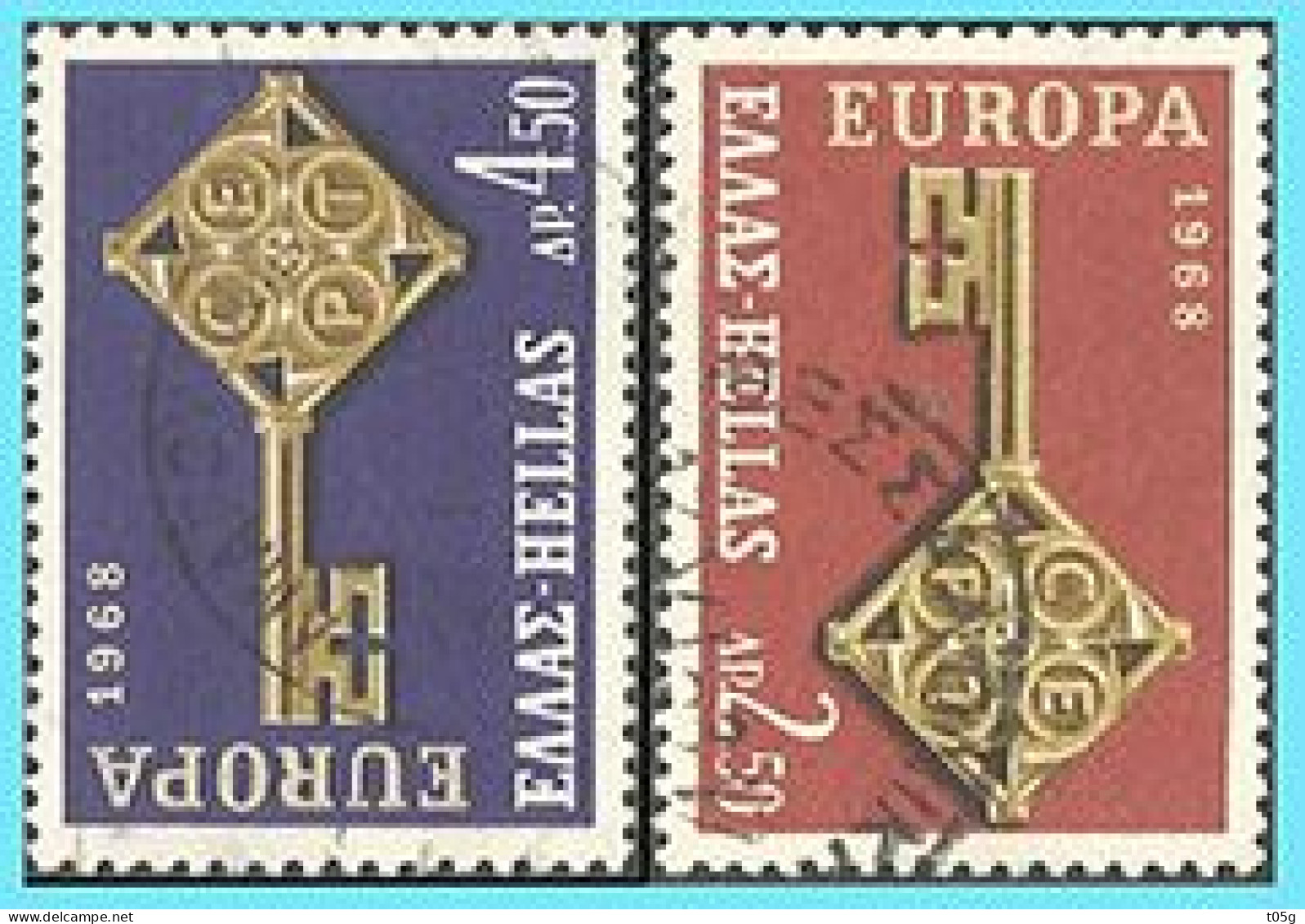 GREECE- GRECE - HELLAS 1968: Europa Set Used - Used Stamps