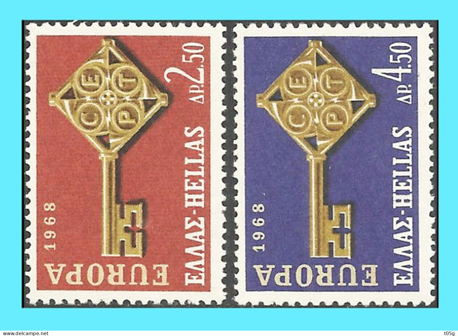 GREECE- GRECE - HELLAS 1968: Europa Set Used - Unused Stamps