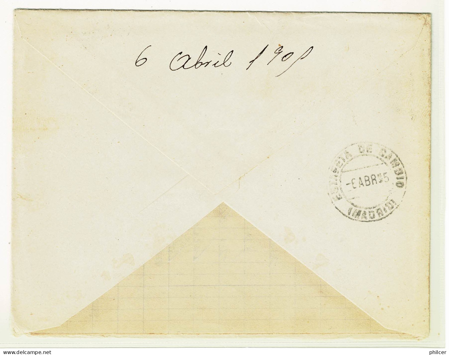 Portugal, 1905, # 141, Para Madrid - Briefe U. Dokumente