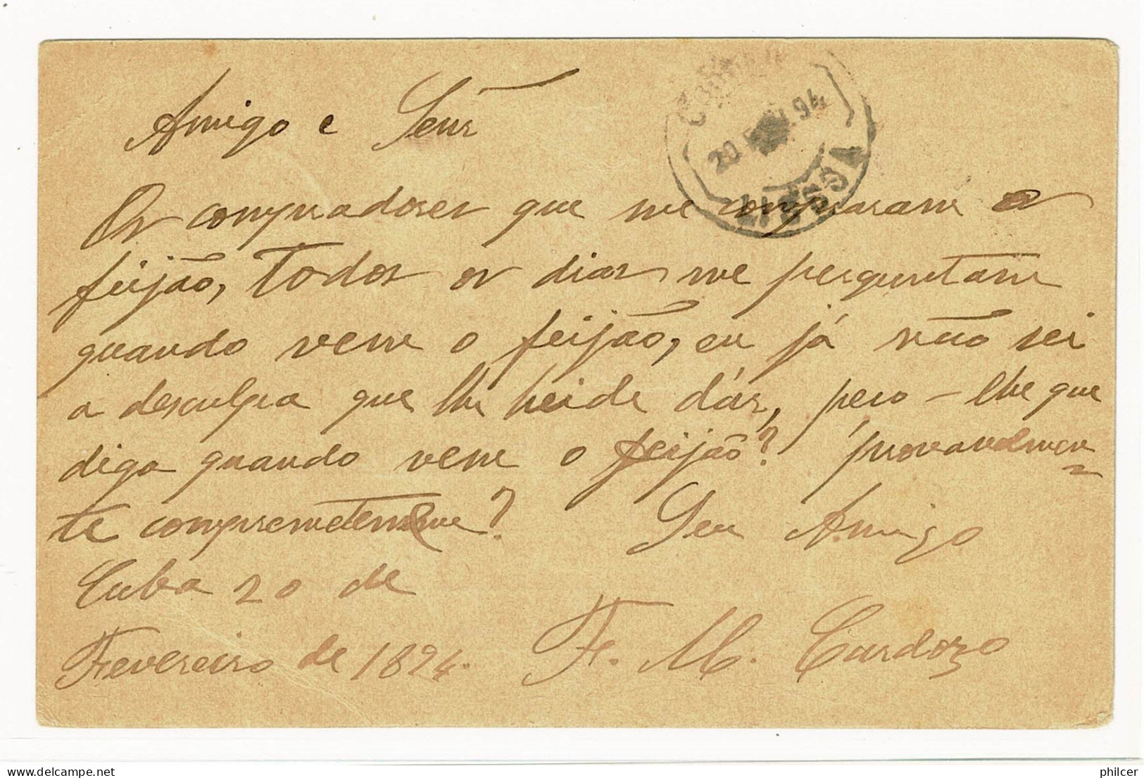 Portugal, 1894, # BP 19, Para Lisboa - Cartas & Documentos