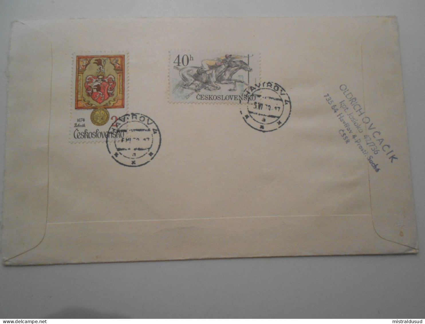 Tchecoslovaquie , Lettre De Haviron 1979 Pour Marseille - Lettres & Documents