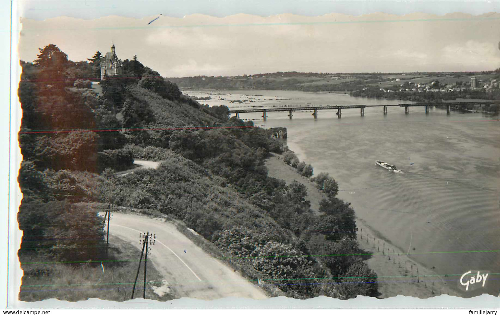 20650 - CHAMPTOCEAUX - CPSM - VUE D ENSEMBLE SUR LA LOIRE / AU FOND OUDON - Champtoceaux