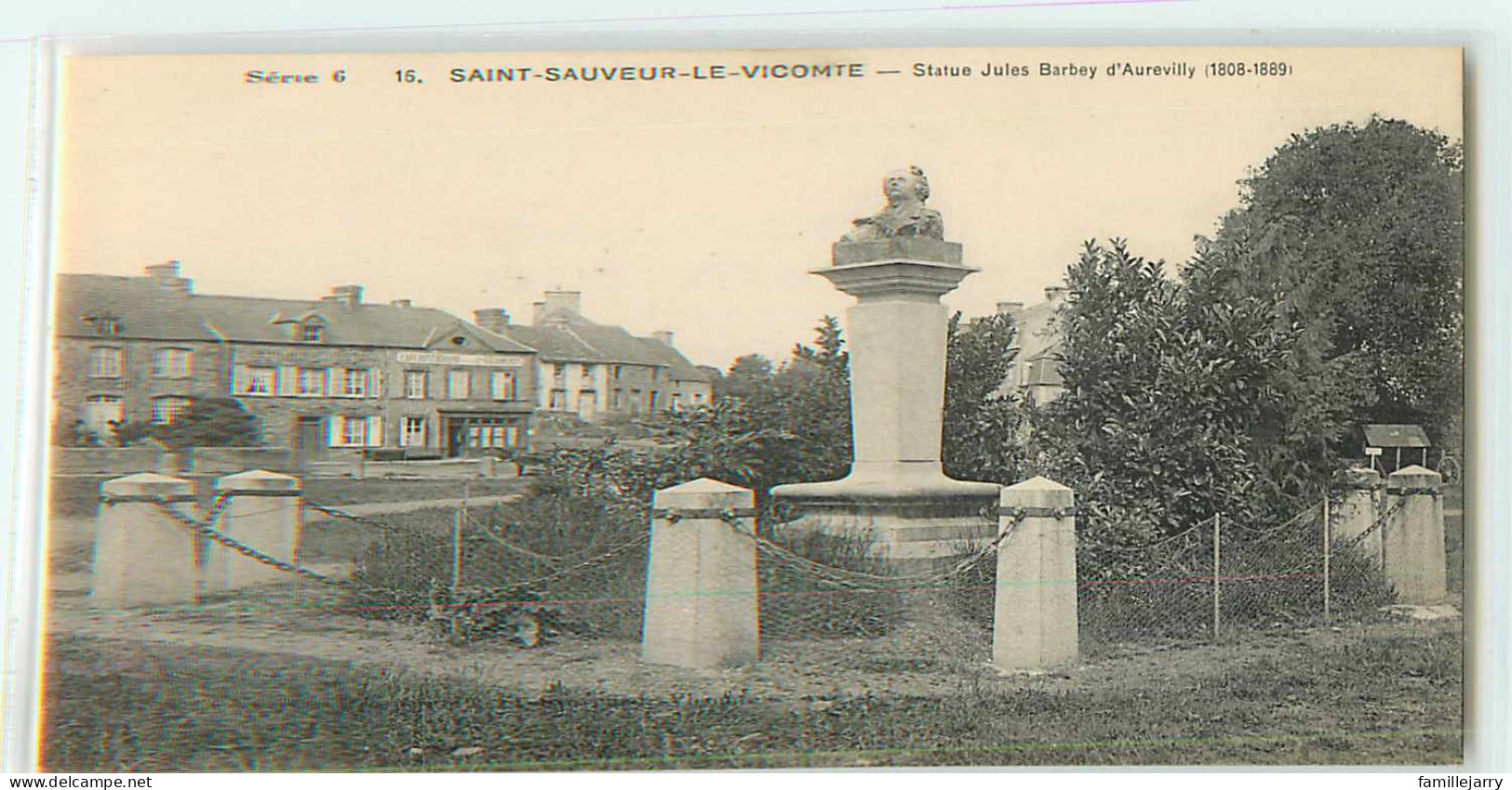 21542 - SAINT SAUVEUR LE VICOMTE - STATUE JULES BARBEY D AUREVILLY - Saint Sauveur Le Vicomte