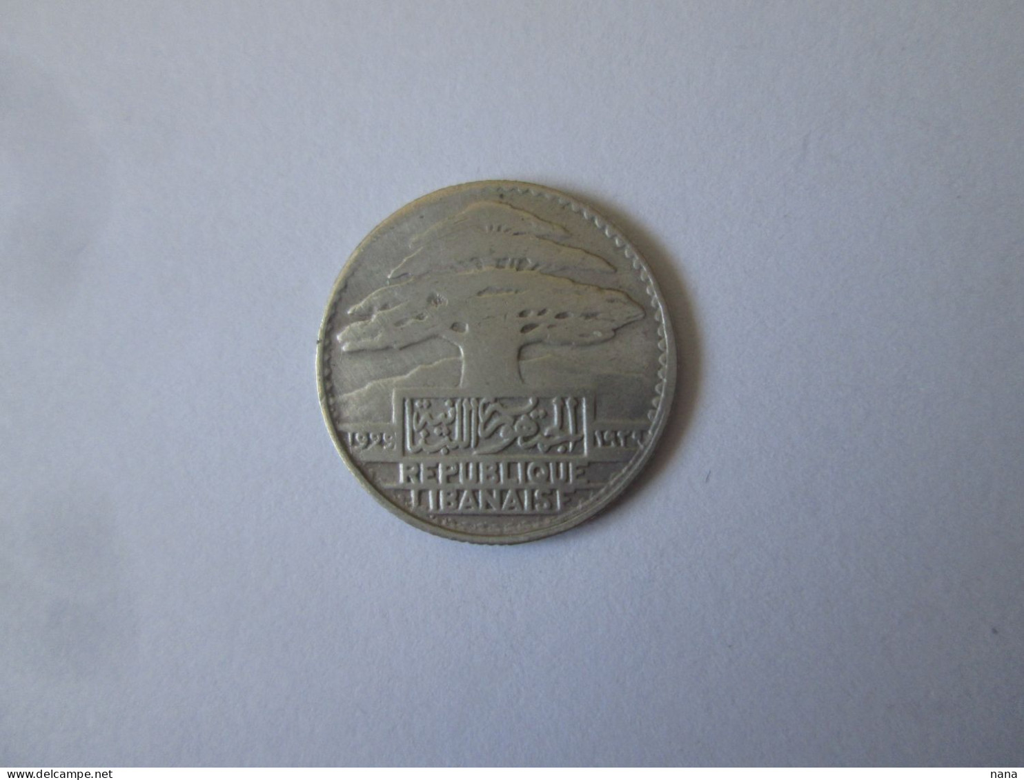Lebanon 10 Piastres 1929 Silver Coin - Lebanon